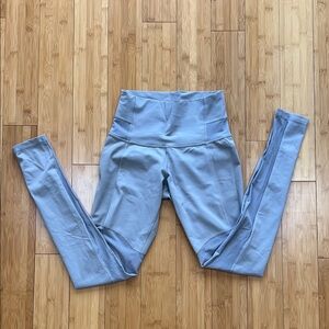 Lululemon Breathe Easy Pant Ambient Grey mesh cutout long high rise leggings